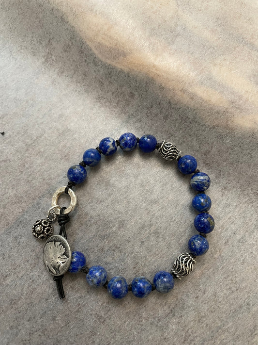 Silver Blues Bracelet