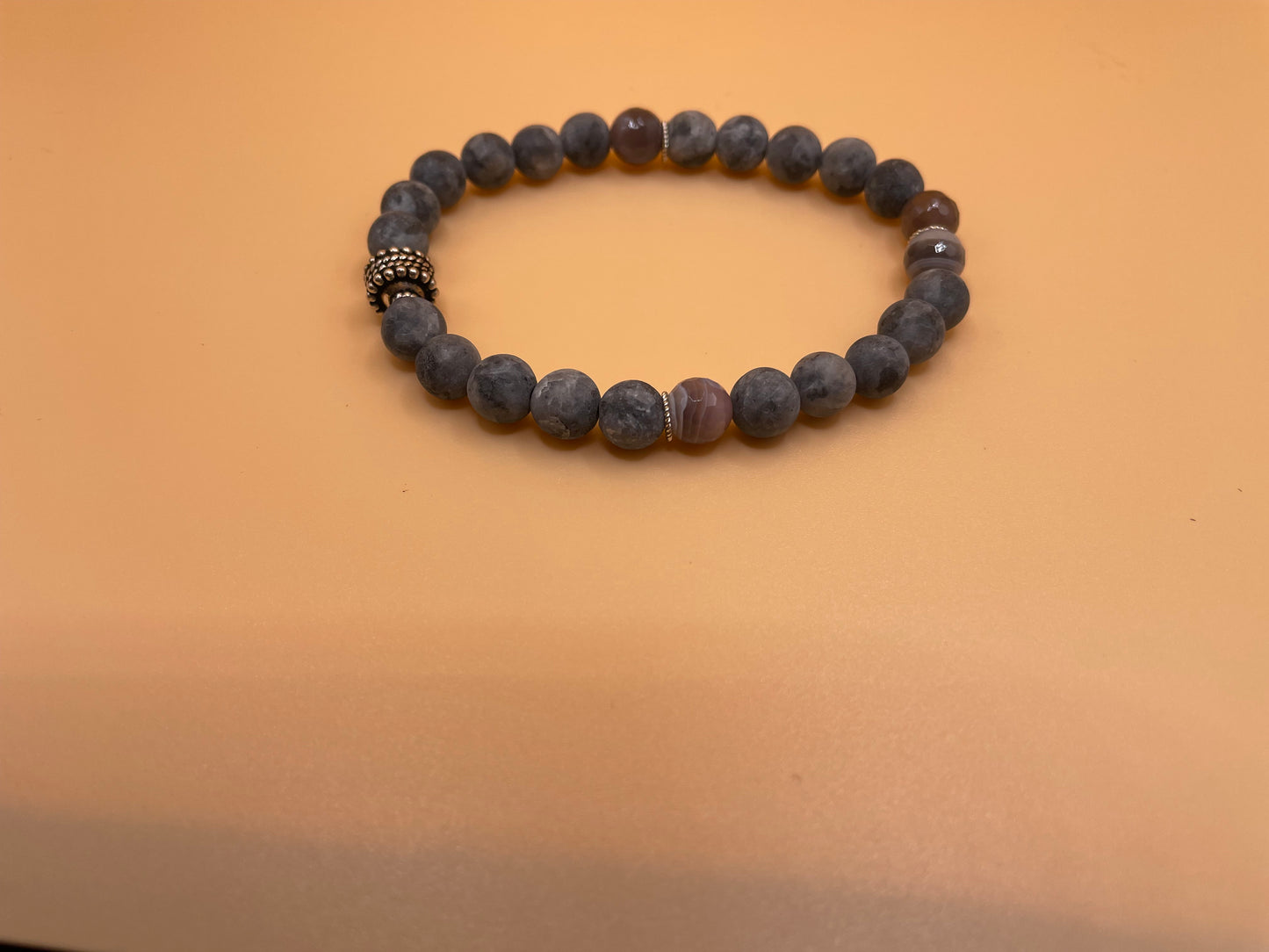 Sea of Gray Stretch Bracelet