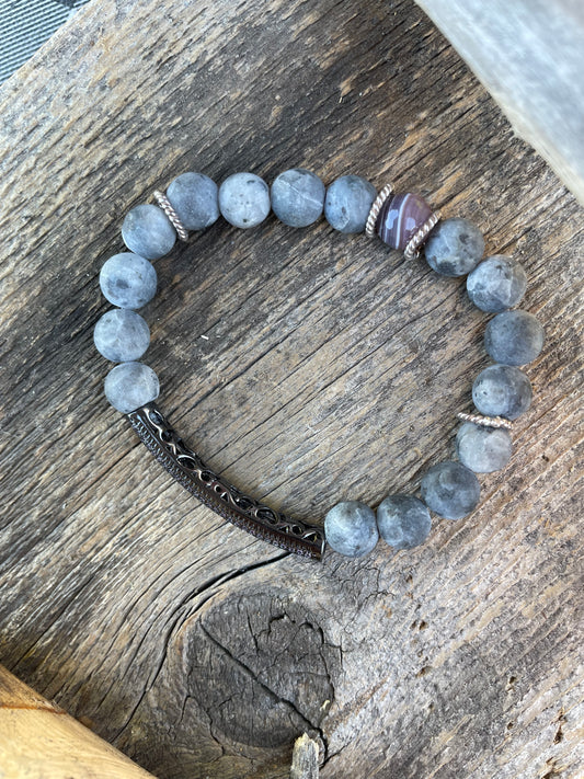 Skies Are Grey Stretch Bracelet